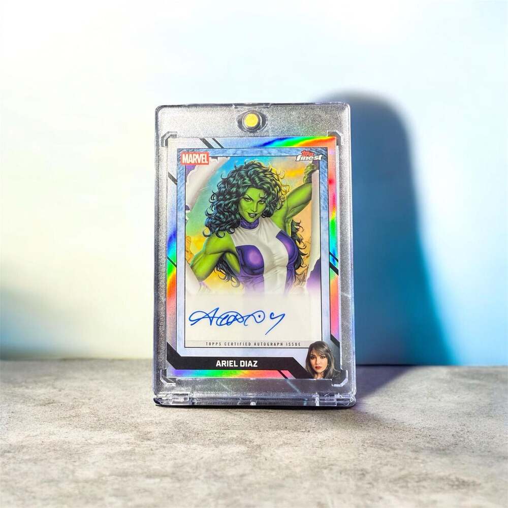 Topps Finest Marvel Fantastic 4 65th Anniv. Ariel Diaz She-Hulk Artist Autograph
